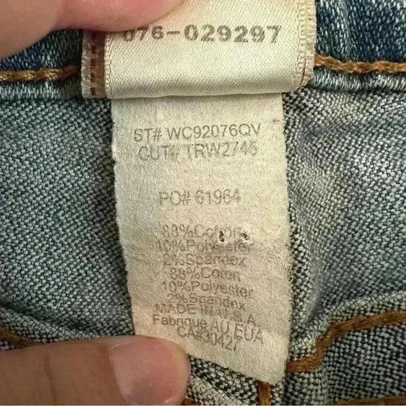 True Religion Jeans Womens Size 28 Straight Leg Distressed‎ Low Rise Vintage Y2k - Picture 4 of 15